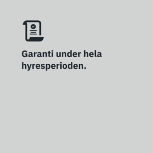 ES Kassasystem Premium ES Kassasystem Premium - Garanti under hela hyresperioden.