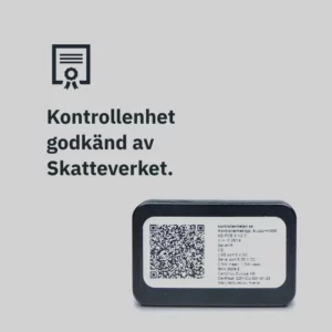 SAM4S ER265EJ kassaregister med kontrollenhet, godkänt av Skatteverket och stöd för Swish betalning. SAM4S ER265EJ kassaregister med kontrollenhet, godkänt av Skatteverket och stöd för Swish betalning.