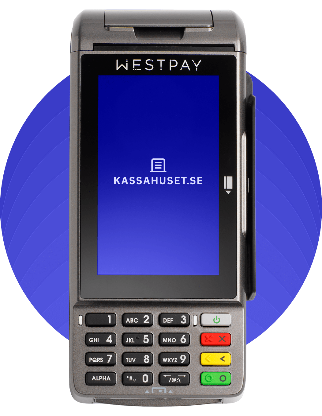 WESTPAY CARBON 100 med KASSAHUSET LOGO
