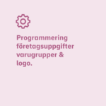 Valei programmering företagsuppgifter varugrupper & logo