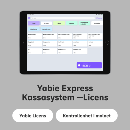 Yabie Express Kassasystem Licens