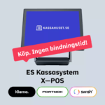 ES Kassasystem X—POS Köp. Ingen bindningstid!