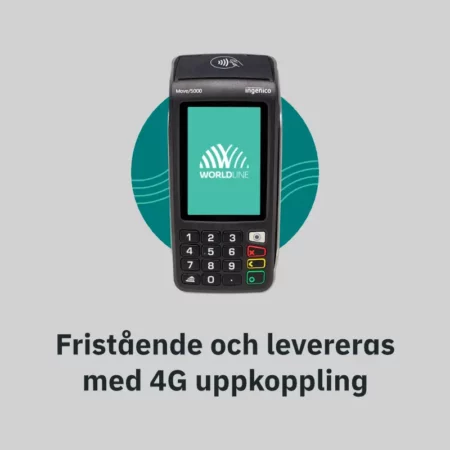 Worldline Move 5000 Kortterminal levereras med 4G uppkoppling till internet