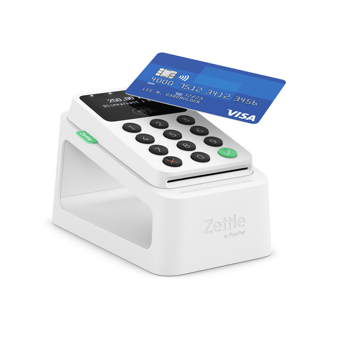 Zettle kortläsare med dock
