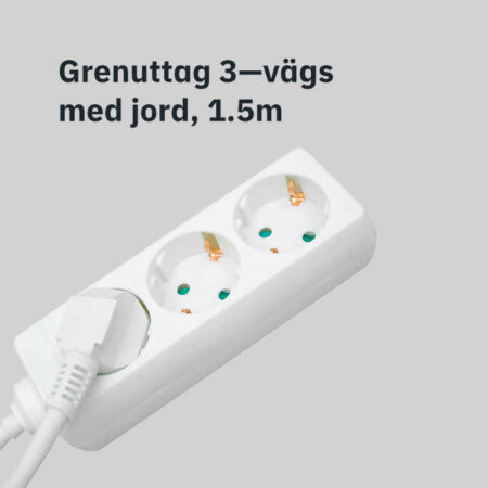 Grenuttag 3 vägs med jord, 1.5m