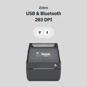 ZEBRA ZD421D USB och Bluetooth 203 DPI etikettskrivare