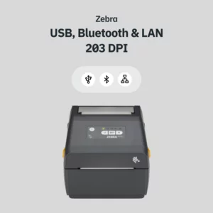 ZEBRA ZD421D USB, Bluetooth & LAN 203 DPI etikettskrivare