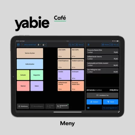 Yabie iPad Kassasystem Cafe