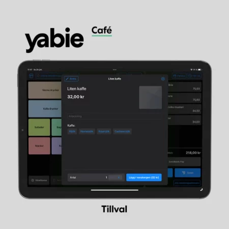 Yabie iPad Kassasystem Cafe