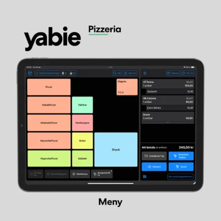 Yabie iPad Kassasystem Pizzeria