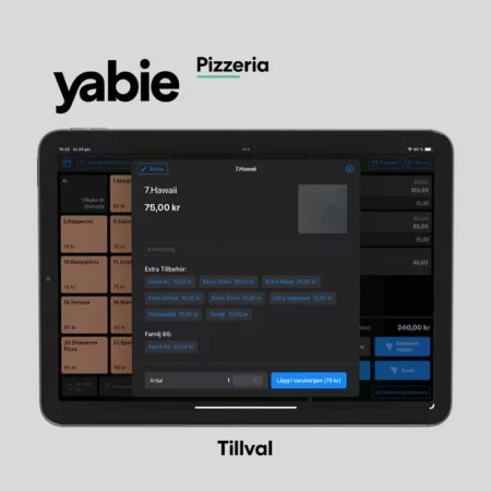 Yabie iPad Kassasystem Pizzeria