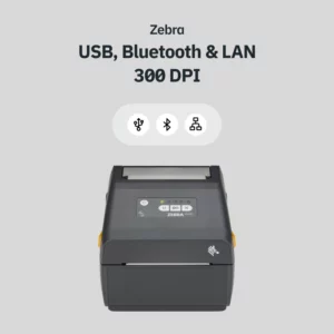 ZEBRA ZD421D USB, Bluetooth och LAN 300 DPI etikettskrivare