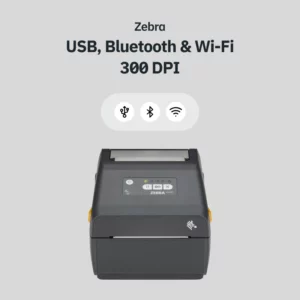 ZEBRA ZD421D USB, Bluetooth och Wi-Fi 300 DPI etikettskrivare ZEBRA ZD421D USB, Bluetooth och Wi-Fi 300 DPI etikettskrivare