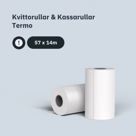 Kvittorullar och kassarullar 57x14 termo