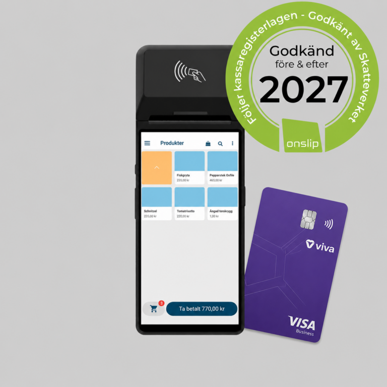 Allt i ett terminal godkänt kassaregister 2027